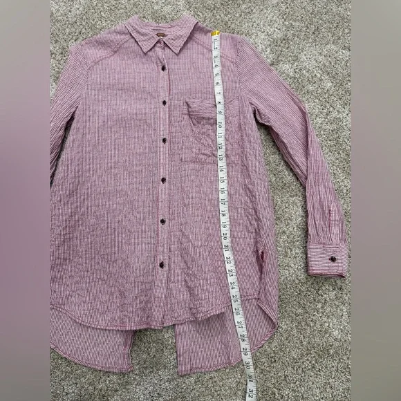 Free People No Limits Stripe Stretch
Cotton Shirt - Picture 11 of 16